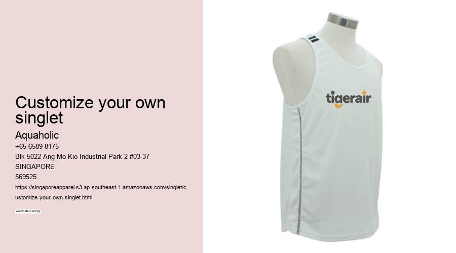 customize your own singlet